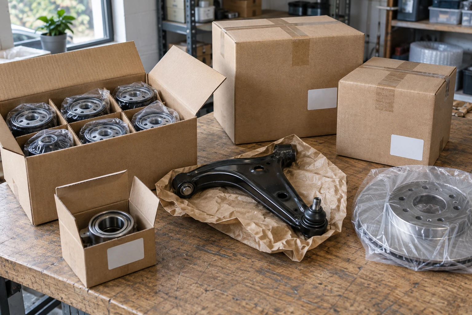 Illustrative mixed-order parts packing
